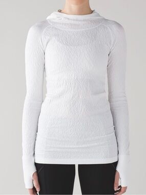lululemon athletica White Long-Sleeve Hooded Performance